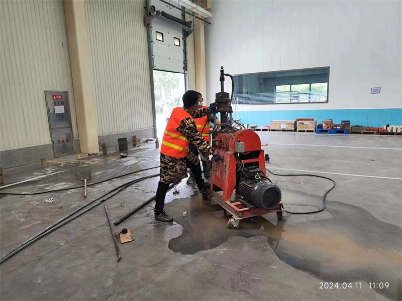 武川厂房地面下沉塌陷注浆加固施工